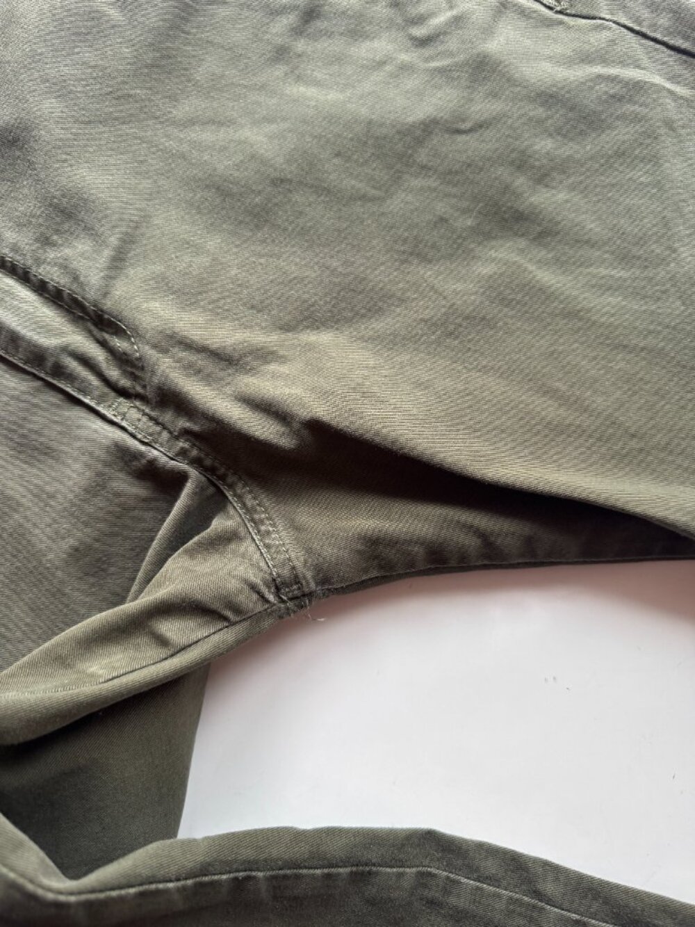 NAKED & FAMOUS Khaki Green Stretch Twill Slim Chino Pants, Size 30 - Picture 8 of 15